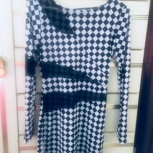 Black and white dress